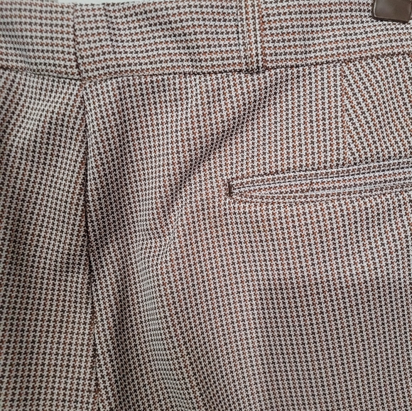 Vintage Brown houndstooth 70s pants - Picture 2 of 9